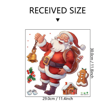🎁Julesalg Kun 99 kr!!🔥🎅Kreativt Julevægklistermærke