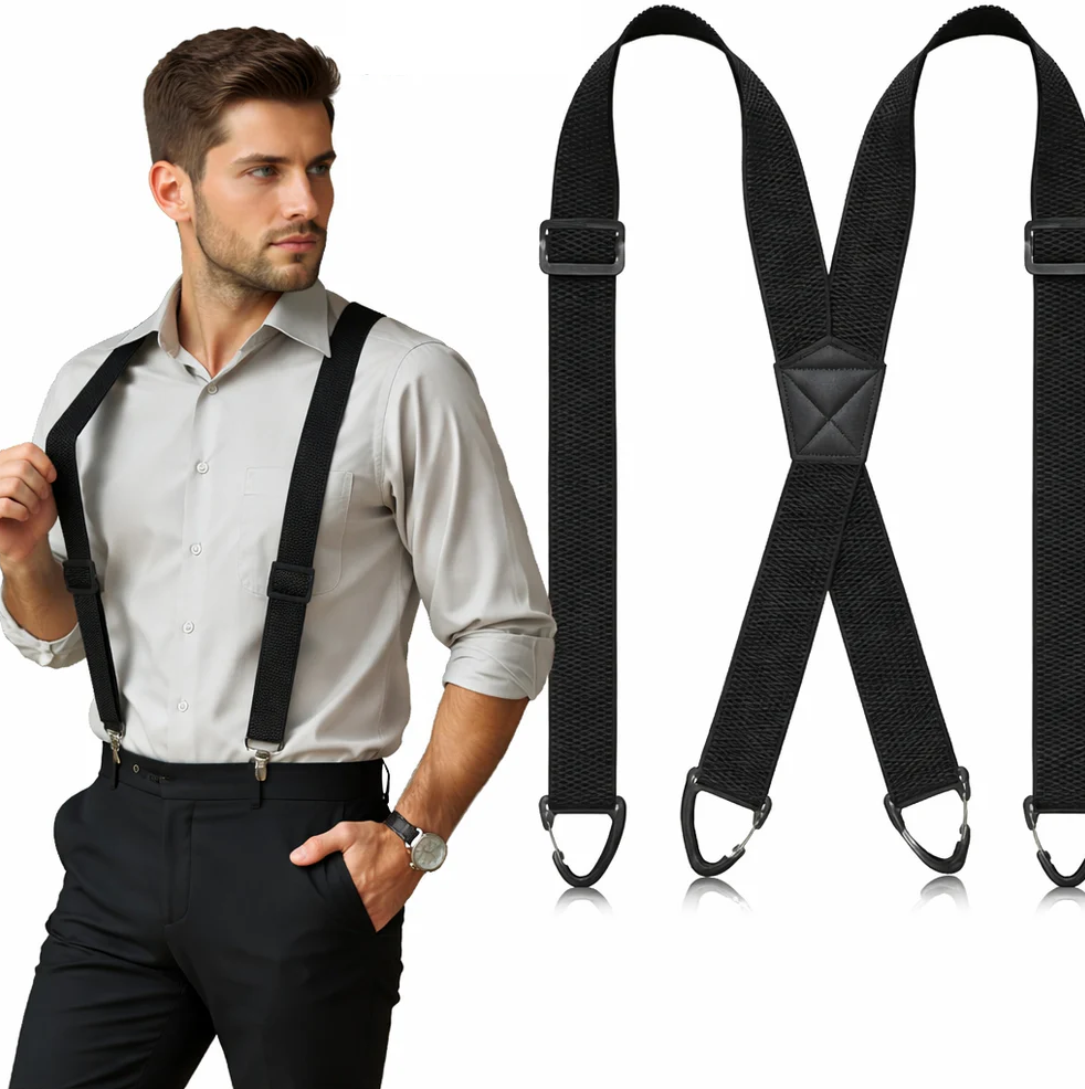 🎁 GENTLEMAN-SÆT: Vintage X-seler med GRATIS sort butterfly (Kun i dag!) ✨