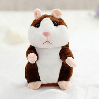 🐹 Talende hamster-kæledyr – gentager lyd & bevæger sig! 3 farver + juleversion (15 cm) ✨🎄