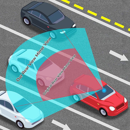 🚗 Leveä Kaareva Taustapeili Autolle