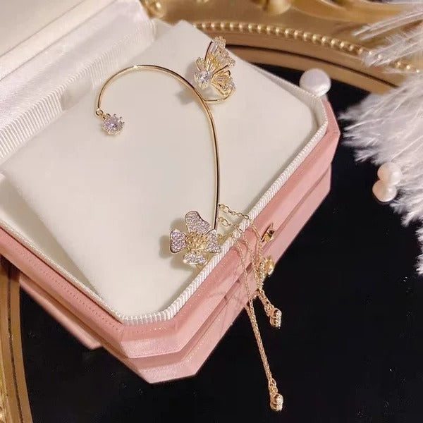 ✨🦋 Zirkonia-korvakorut, joissa on perhoskoriste💖✨