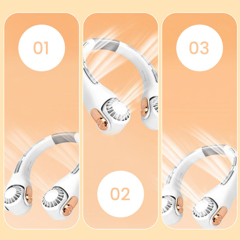 ⏰SIDSTE DAG SÆRPRIS KUN 249 KR.!!❄️ Hals-aircondition-ventilator – Ultrastille, 360° roterende og med 3 hastigheder. Håndfri afkøling og lang batterilevetid. Sommerens absolutte must-have! 😎🌬️