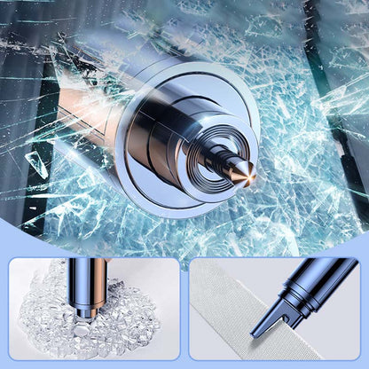 Hätätilanne-Autoikkunan-Murtaja Turvavyönleikkurilla