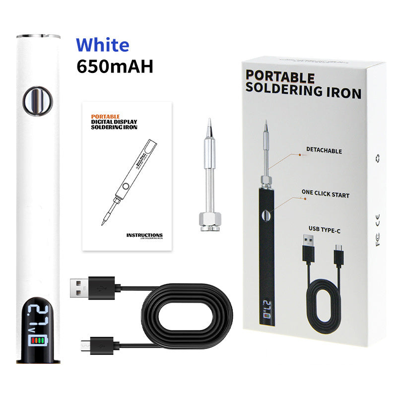 Reparer alt, hvor som helst: Bærbar USB-loddekolbe med præcis digital kontrol 🛠️✨