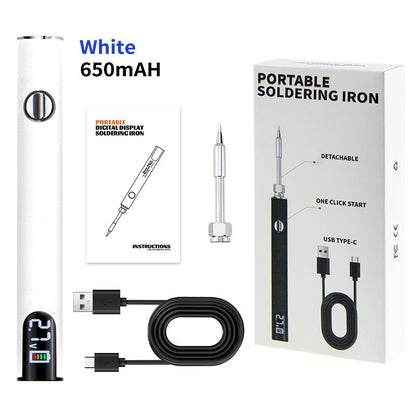 Reparer alt, hvor som helst: Bærbar USB-loddekolbe med præcis digital kontrol 🛠️✨