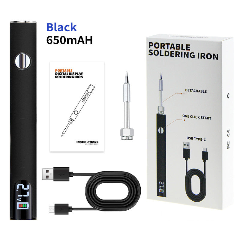 Reparer alt, hvor som helst: Bærbar USB-loddekolbe med præcis digital kontrol 🛠️✨