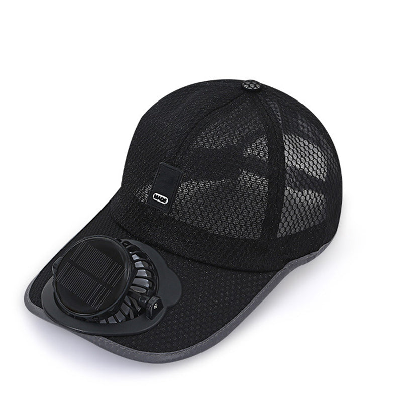 🏆BEGRÆNSET TIDSTILBUD 50% RABAT🌞🍃Åndbar baseballkasket med solcelledrevet ventilator