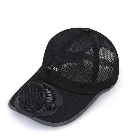 🏆BEGRÆNSET TIDSTILBUD 50% RABAT🌞🍃Åndbar baseballkasket med solcelledrevet ventilator