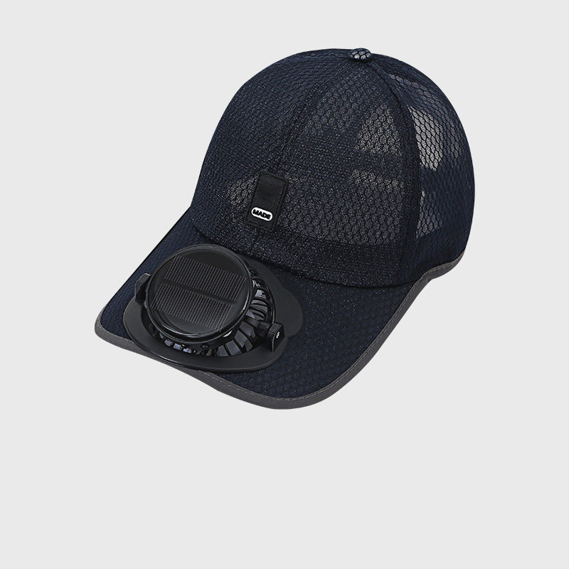 🏆BEGRÆNSET TIDSTILBUD 50% RABAT🌞🍃Åndbar baseballkasket med solcelledrevet ventilator