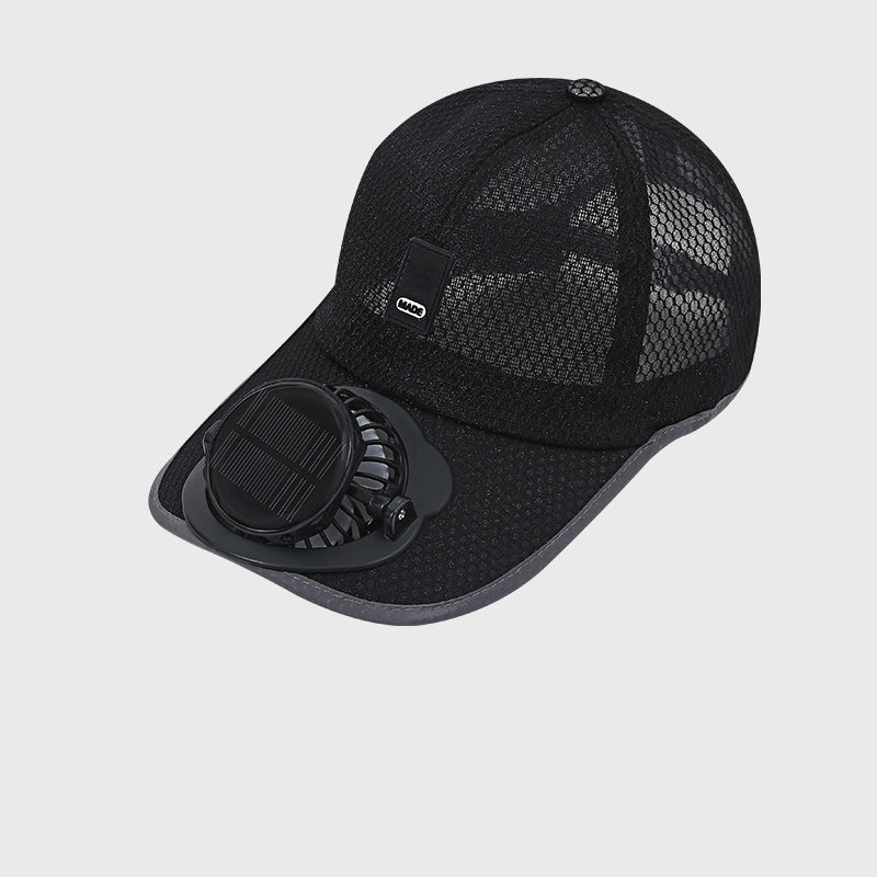 🏆BEGRÆNSET TIDSTILBUD 50% RABAT🌞🍃Åndbar baseballkasket med solcelledrevet ventilator