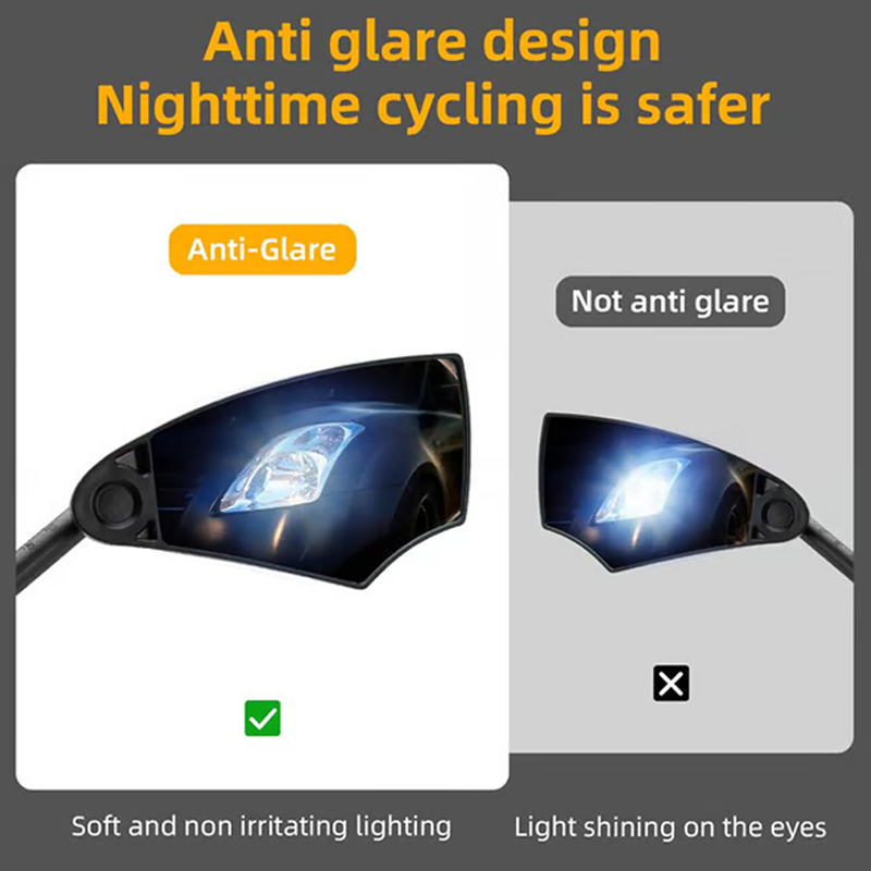 Cykel bakspejl med 360° justering til styr