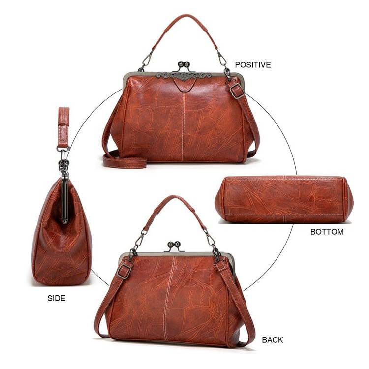 👜 2026 Ny Retro Fashion Clip Bag 👛 Kombinerer elegance og funktionalitet!