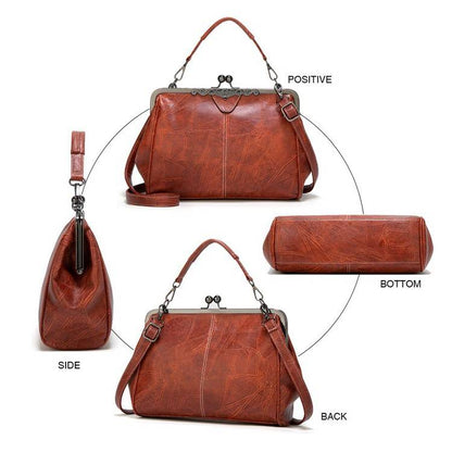 👜 2026 Ny Retro Fashion Clip Bag 👛 Kombinerer elegance og funktionalitet!