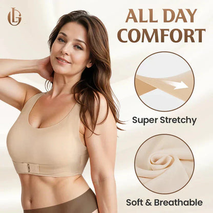 KØB 1, FÅ 1 GRATIS: Oplev ultimativ støtte og perfekt holdning med vores Frontluknings-BH! ✨
