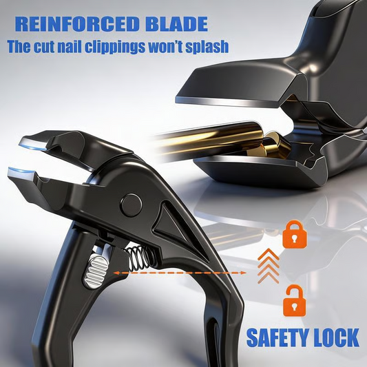 ⏳ 50% RABAT – SIDSTE DAG! 📢 Negleklipper i Rustfrit Stål med Buede Præcisionsblade – Nem til Tykke Negle & Ældre! ✂️✨