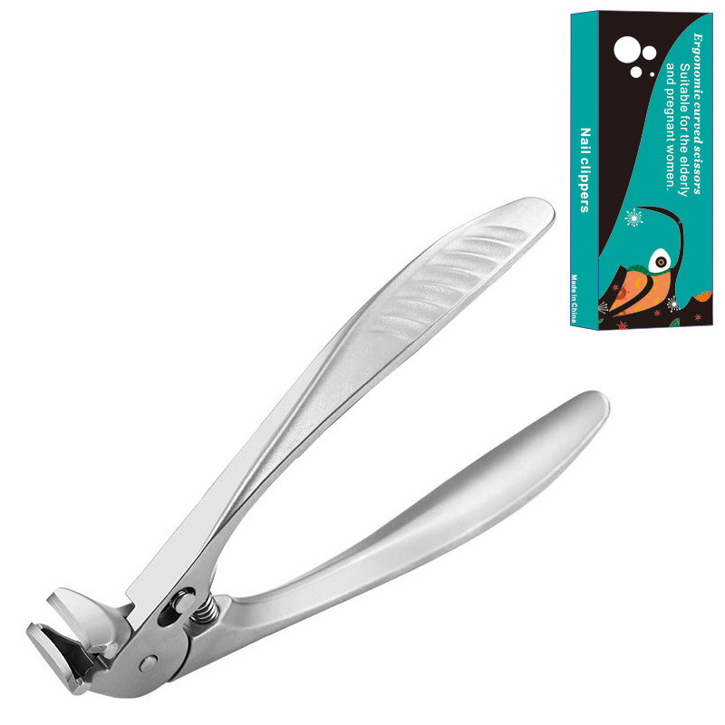 ⏳ 50% RABAT – SIDSTE DAG! 📢 Negleklipper i Rustfrit Stål med Buede Præcisionsblade – Nem til Tykke Negle & Ældre! ✂️✨
