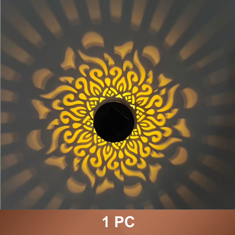 Solcelledrevet Mandala Projektor Lys