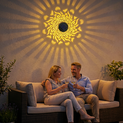 Solcelledrevet Mandala Projektor Lys