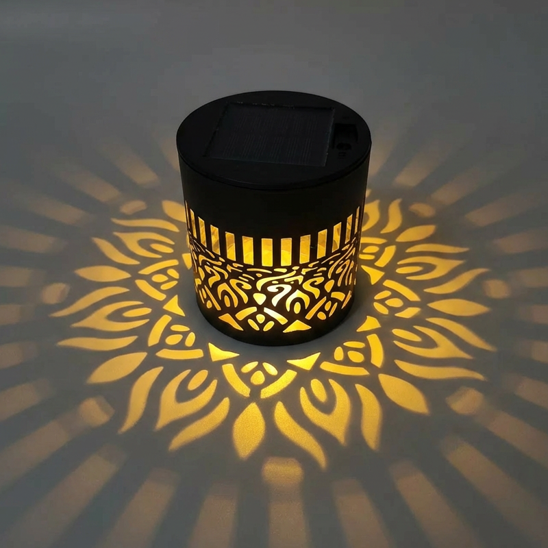 Solcelledrevet Mandala Projektor Lys