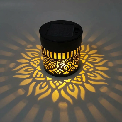 Solcelledrevet Mandala Projektor Lys