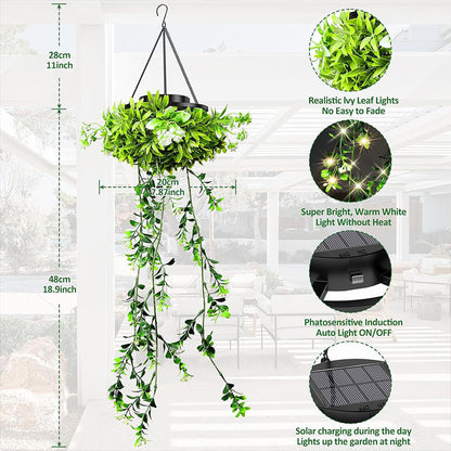 💡Solcelledrevne Vedbend-lamper – Charmerende Udendørs Indretning 🌿