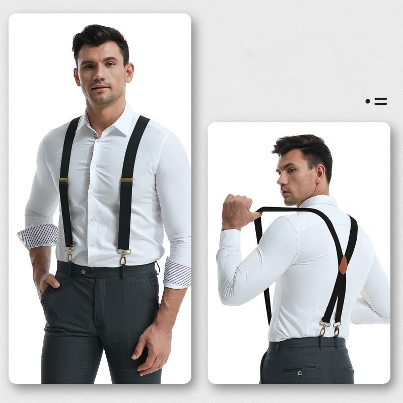 🎁 GENTLEMAN-SÆT: Vintage X-seler med GRATIS sort butterfly (Kun i dag!) ✨