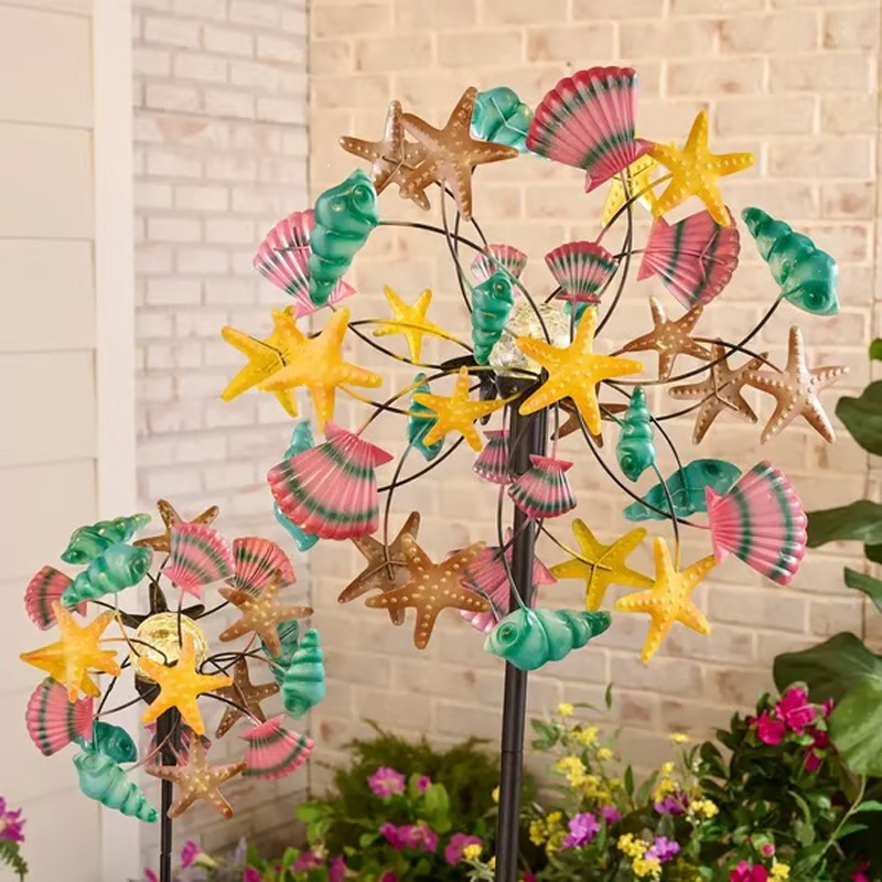 Gør din have magisk: Solcelledrevet vindmølle med smukt lysspil ✨ Wind Spinner