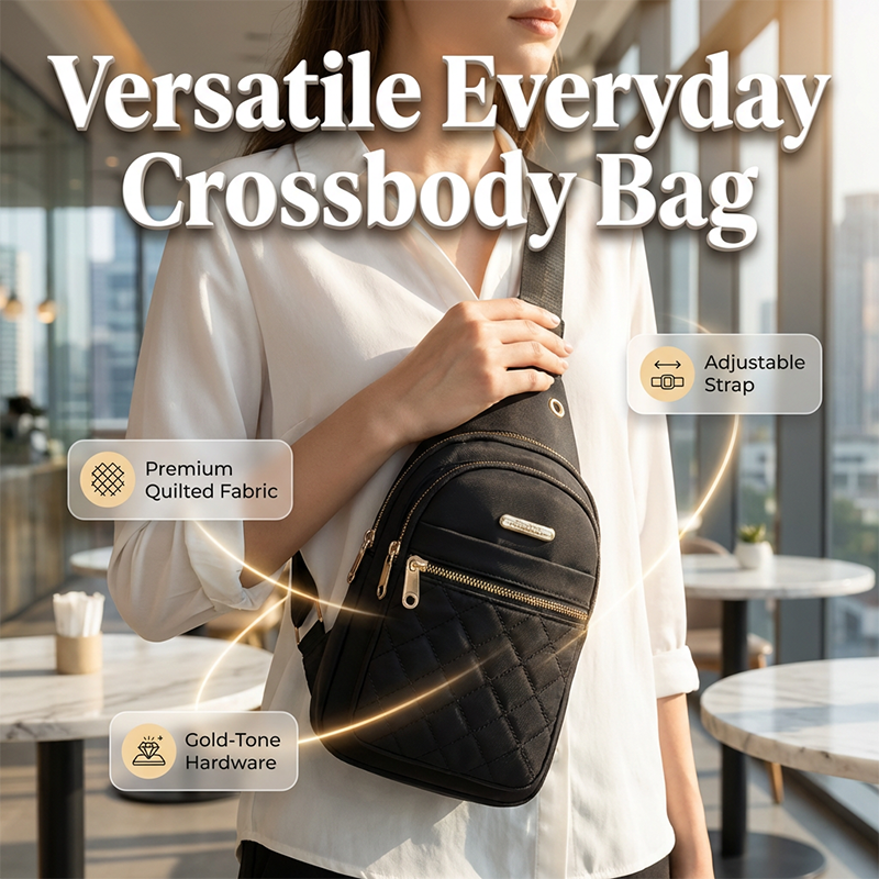 Håndfri frihed og perfekt orden: Stilfuld crossbody-taske til den moderne kvinde ✨👜