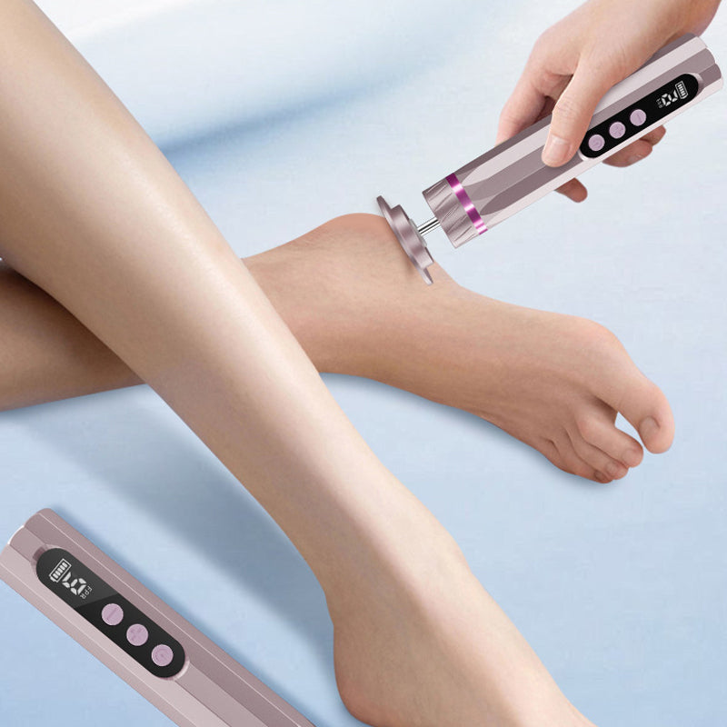 🦶🔧 Elektrisk fodfil med 9 hastigheder | LCD-display · USB-C-opladning · Hus i aluminiumslegering · Flere slibeskiver · Ergonomisk pennegreb
