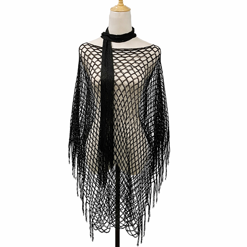 🏆 Sidste dag med særpris 99,- kr.! 💐Metallisk hæklet cover-up til sommeren – Let, flagrende & ubesværet stilfuldt sommeroutfit