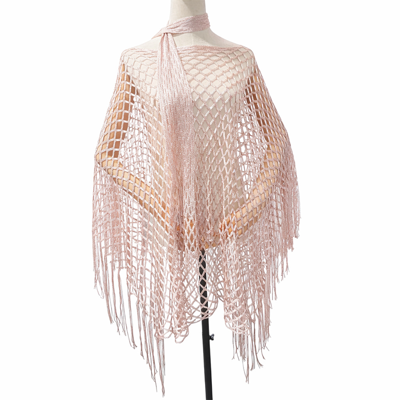 🏆 Sidste dag med særpris 99,- kr.! 💐Metallisk hæklet cover-up til sommeren – Let, flagrende & ubesværet stilfuldt sommeroutfit
