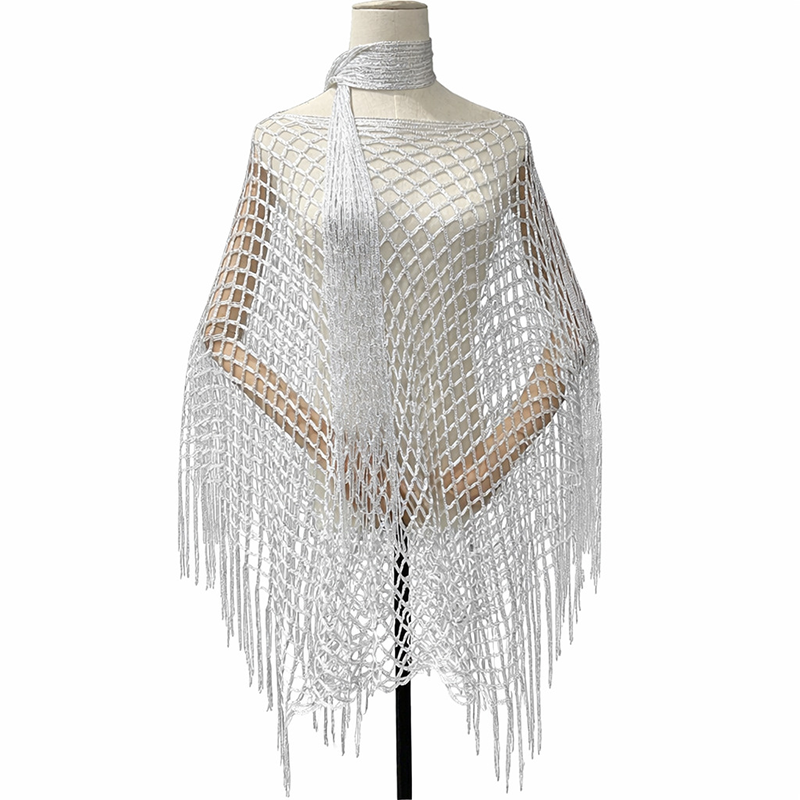 🏆 Sidste dag med særpris 99,- kr.! 💐Metallisk hæklet cover-up til sommeren – Let, flagrende & ubesværet stilfuldt sommeroutfit