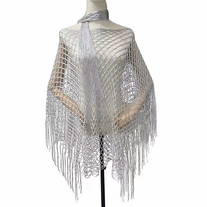 🏆 Sidste dag med særpris 99,- kr.! 💐Metallisk hæklet cover-up til sommeren – Let, flagrende & ubesværet stilfuldt sommeroutfit