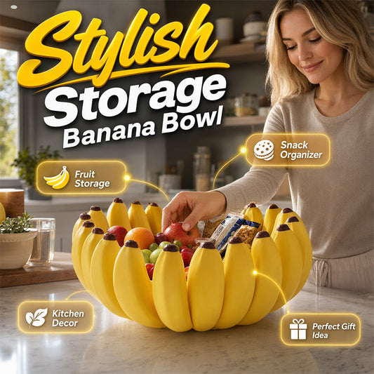 🍌 Banan Opbevaringsskål — Skulpturel & Designer Dekorativ Beholder ✨