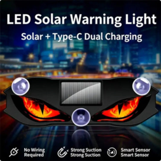 🚗🔆 Solcelledrevet LED-advarselslys til bil – 50% RABAT! Solcelledrevet, vejrbestandigt, automatisk aktivering i mørke – for mere sikkerhed på vejen. 🔥🛡️