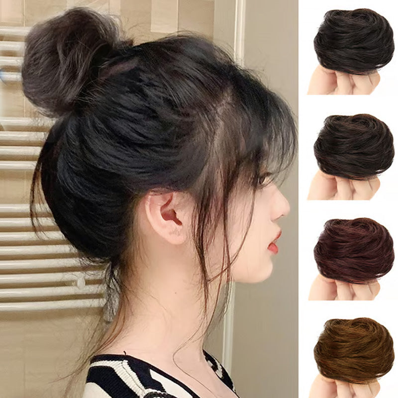 💁‍♀️Quick‑Fit Voluminous Hair Wrap | Realistisk syntetisk hårknold til hverdag og festlige lejligheder