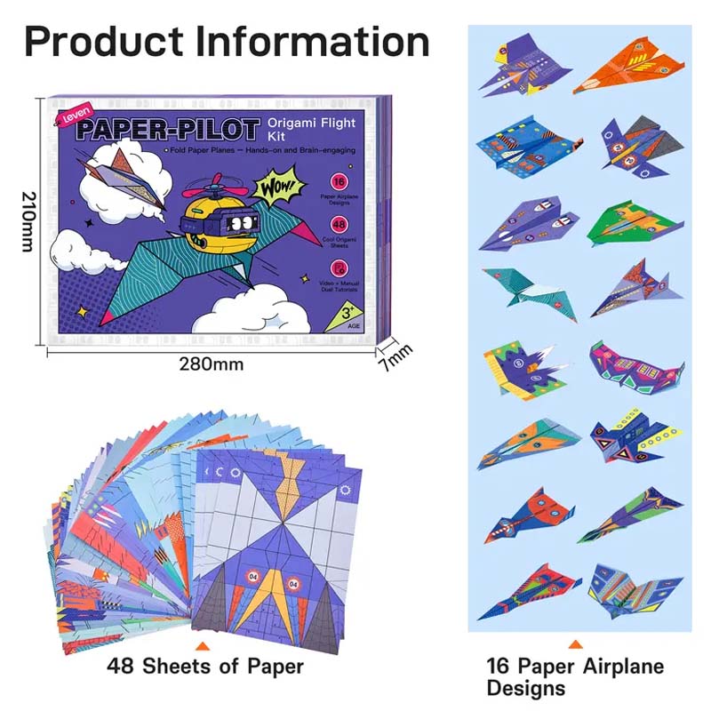 🎉 2026 Udsalg — Over 32.700 Solgt!🔥 Kreativt DIY Papirflysæt Til Børn