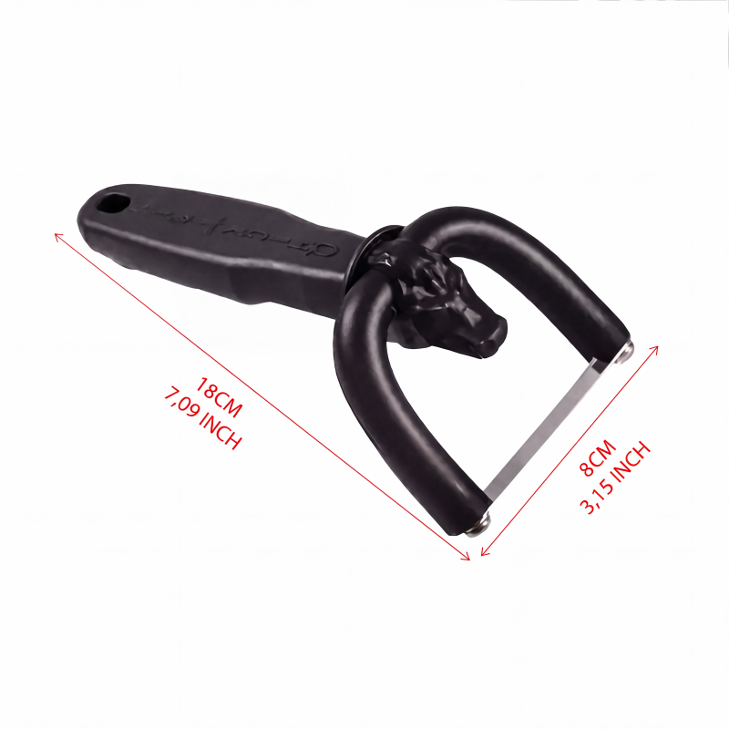 🥳 2026 HOT SALE 🥳💞 50.000+ SOLGT! 🥩🔪 50% RABAT! Håndholdt fedttrimmer til okse & svin – U-formet buet holder fjerner overfladefedt uden at spilde magert kød. Rustfrit stålblad, ergonomisk greb – tilbered som en prof! 🧑‍🍳✨