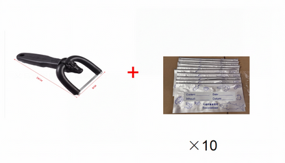 🥳 2026 HOT SALE 🥳💞 50.000+ SOLGT! 🥩🔪 50% RABAT! Håndholdt fedttrimmer til okse & svin – U-formet buet holder fjerner overfladefedt uden at spilde magert kød. Rustfrit stålblad, ergonomisk greb – tilbered som en prof! 🧑‍🍳✨