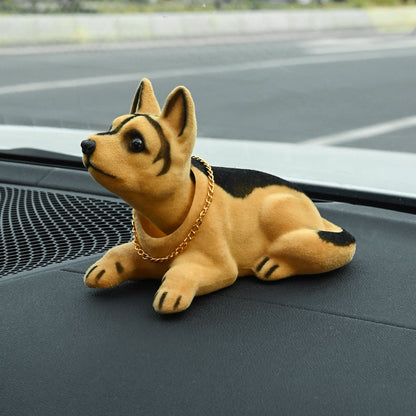 🐶 Vikkende Hund Bil- & Skrivebordsdekoration – Din søde følgesvend på farten