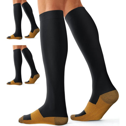 🧦 BEGRÆNSET TID - SPAR 50%! ⚡ Unisex Kobber-Infunderede Kompressionsstrømper – Støttende, Friske & Til Alle Anledninger ✨