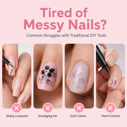 💅 Dobbelt sidede neglekunst-penne — 24 farver til hjemmelavet manicure