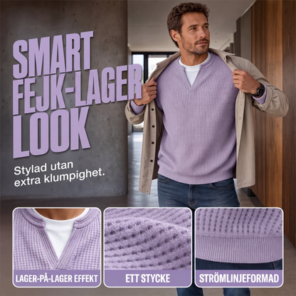 👕 Lagdelt comfort-vaffel T-shirt