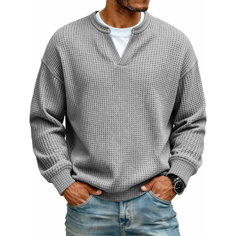 👕 Lagdelt comfort-vaffel T-shirt