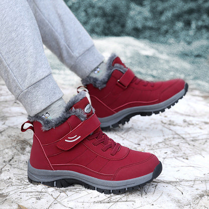 🔥 Varme Skridt, Sikkert Grip | Dame Plush-Foring Anti-Slip Sko
