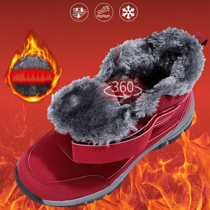 🔥 Varme Skridt, Sikkert Grip | Dame Plush-Foring Anti-Slip Sko