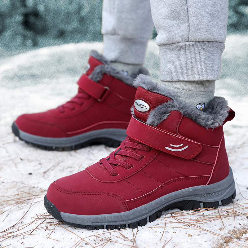 🔥 Varme Skridt, Sikkert Grip | Dame Plush-Foring Anti-Slip Sko