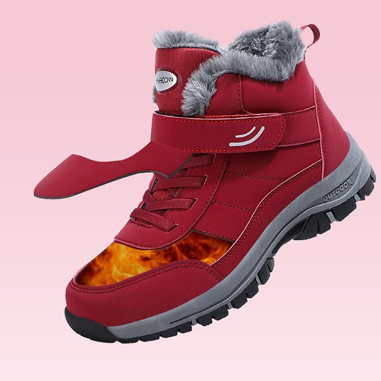 🔥 Varme Skridt, Sikkert Grip | Dame Plush-Foring Anti-Slip Sko