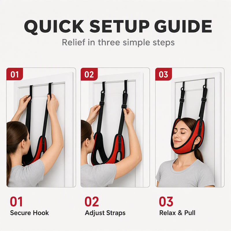 💆‍♂️ Over Door Cervical Traction Device for Neck Pain Relief