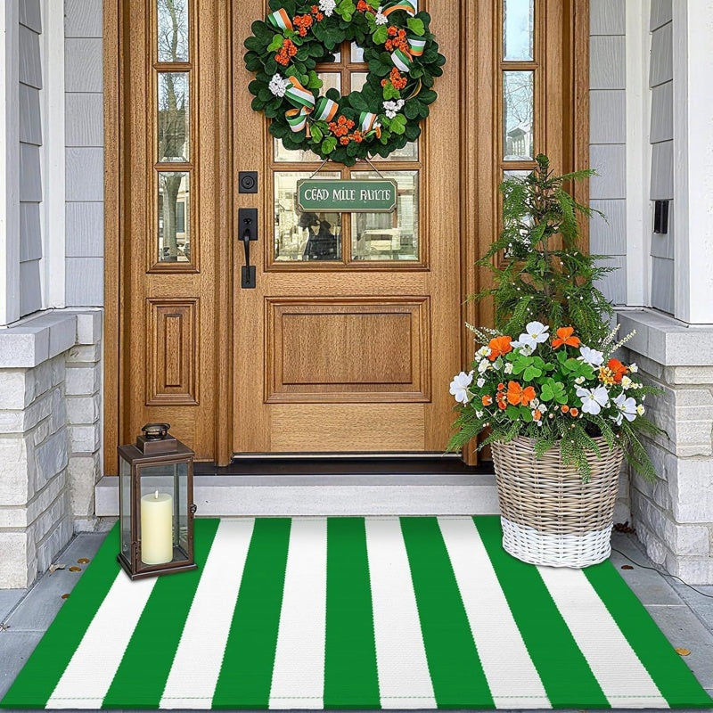 🚪 BEGRÆNSET TILBUD 50% RABAT! ✨ Enkel Stribet Skridsikker Dørmåtte – Pletafvisende, Slidstærk, Flere Størrelser ✨